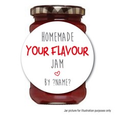 PERSONALISED JAM POT LID JAR