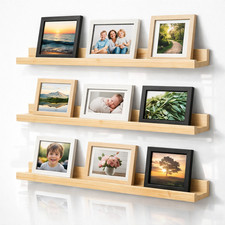 Pine Picture Ledge 3x Wall