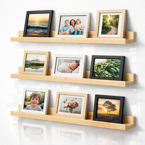 Pine picture ledge - picture, 3x