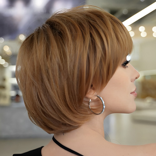 Pixie cut synthetic hair - cut,