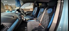 VW Transporter T5 T6 Front Single & Double (1+2) Leatherette Seat Cover