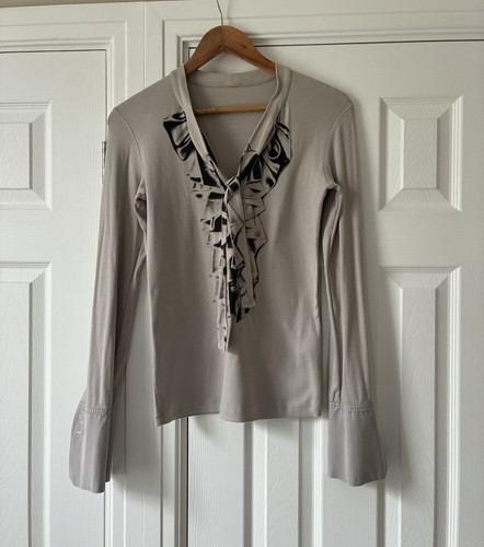 Marc cain beige knit neck - marc, v-neck
