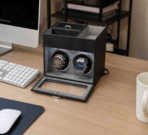 Double automatic watch winder - double,
