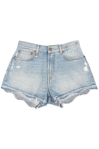 R13 high rise denim shorts - rise, w27