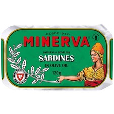 Minerva Skinless & Boneless Portuguese Sardines in Olive Oil 120g (3 Pack)