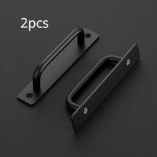 2Pcs Black Door Pull Handles