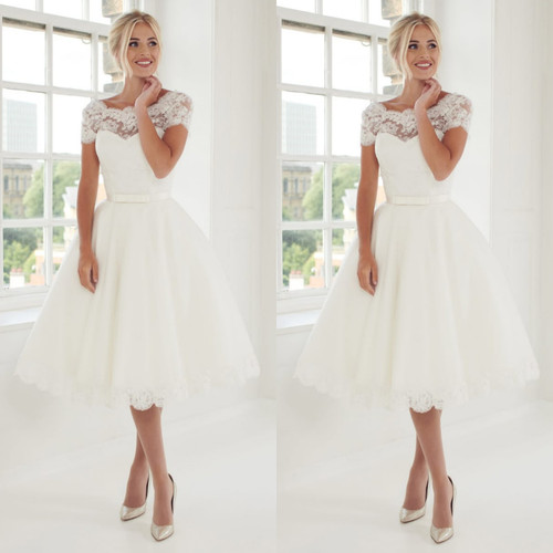 Tea length wedding dresses - tea,