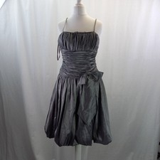 Victoria Kay Silver Dress Puff