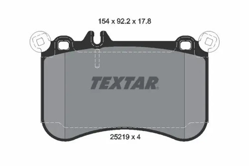 Brake pads 2521901 textar - pads,