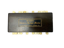 Antique Victorian Mudie's rubicon bezique marker's wood playing cards rare large