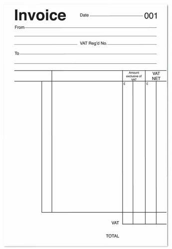 Full size invoice - a5,