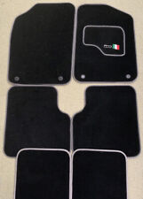 Car Mats with 500 Logo For Fiat 500 Silver twist 6pcs