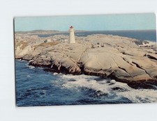 Postcard Air View Lighthouse