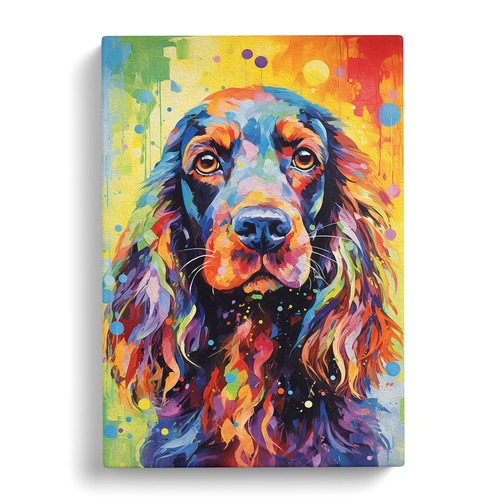 Cocker spaniel impressionism - spaniel,