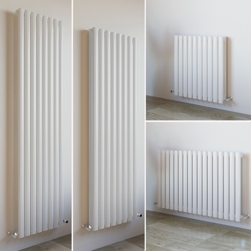 White designer oval column - designer,