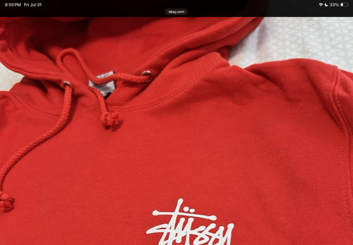 Stussy sweater hoodie red - ,