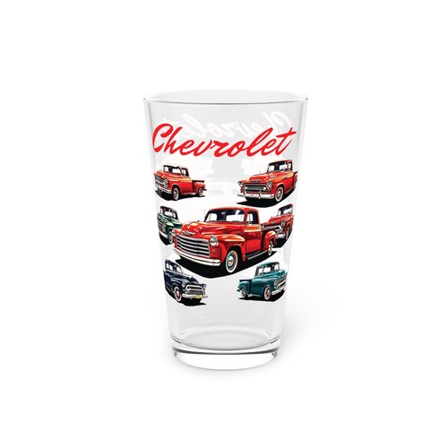 1950s chevy trucks pint glass - 1950s,