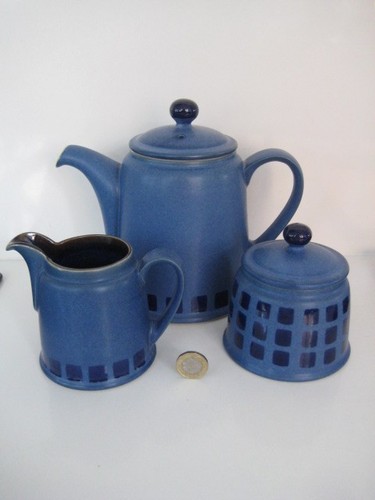 Denby pottery blue reflex - blue,