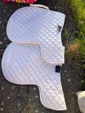 Two White Showing Numnahs by