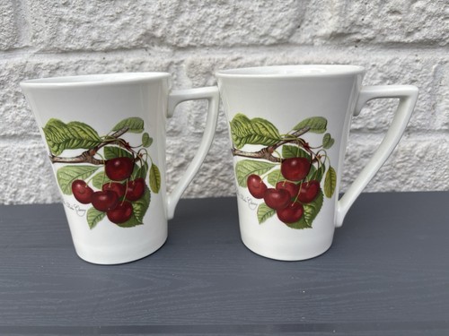 Portmeirion pomona cherry mugs - pomona,