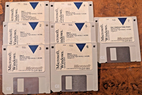 Vintage microsoft windows - 7x,