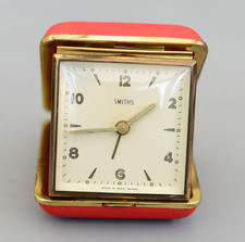 Vintage Smiths Made in Great Britain Travel Alarm Mechanical Clock Working