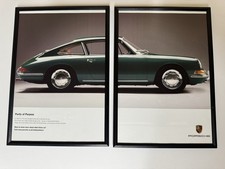 Framed Original Porsche 911 901 Irish Green Magazine Advert Poster Garage Retro