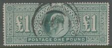 1902 £1 Green LOWDEN forgery - A Very Fine Used example of this unusual Stamp