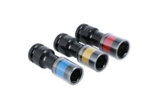 Alloy Wheel Torsion Socket Set 3pc 17mm 19mm 21mm Wheel Nut Sizes 1/2''D