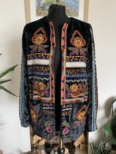Zara Black Velvet Embroidered