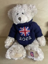 Russ House of Fraser golden jubilee Teddy bear 2002 Vintage Soft Plush Toy. 15"