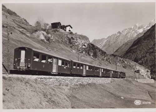 Photo postcard visp zermatt - -, visp-zermatt
