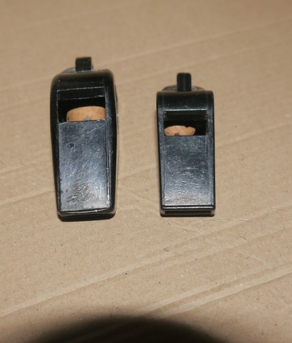 Two vintage acme whistles - two,