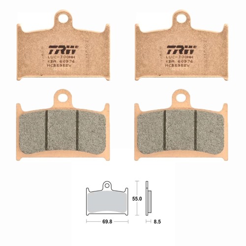 Trw brake pads front fit - trw,