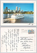 x01543 Captain Cook Cruises boat Perth WA Australia  postcard 1994 stamp
