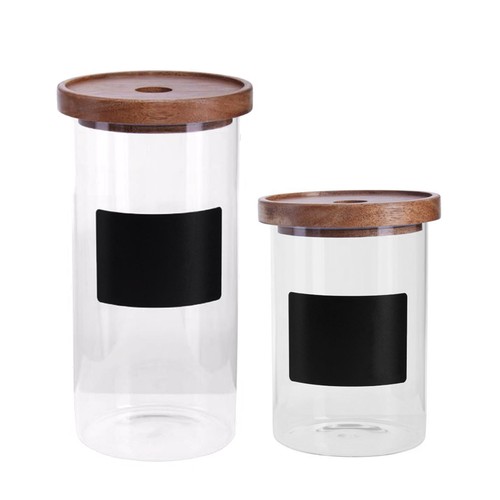 Set tromso chalkboard glass - 2-set,