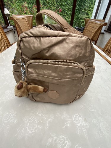 Kipling backpack gold metallic - gold,