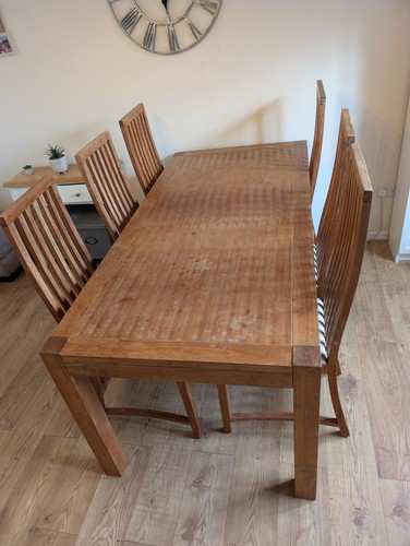 Large oak table - large, 6