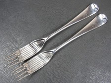Pair unusual Elkington silver