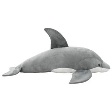 Plush Dolphin Toy Grey 100x40