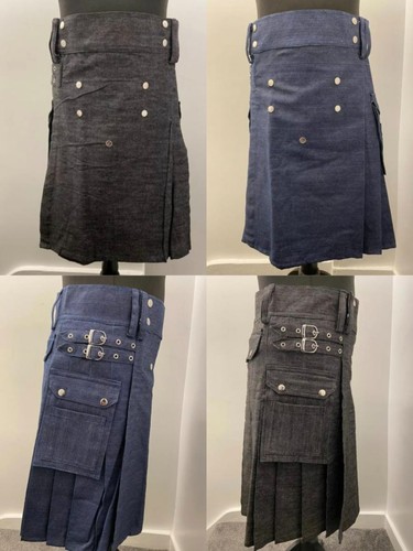 Men denim utility - utility, kilt,