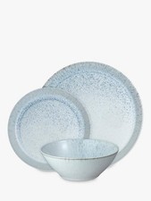 Denby Kiln Blue Stoneware Dinnerware Set - Blue (Missing 2 Plates] B+