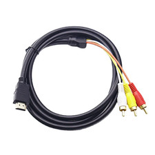 1.5m HDMI Male to 3 RCA Video