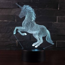 LED Night Light 3D Unicorn