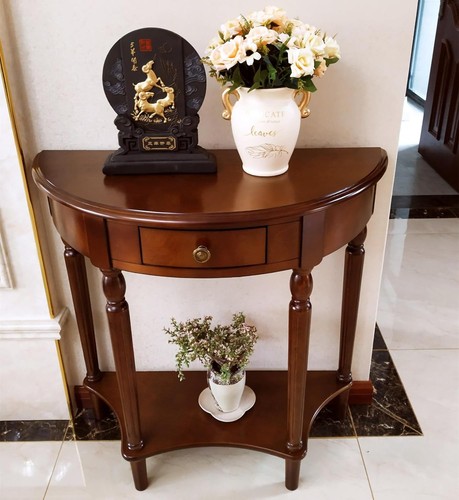 Elegant walnut console - elegant, table