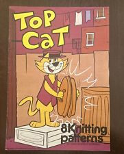 KIDS ADULTS 8 TOP CAT & FRIENDS JUMPER ORIGINAL Knitting Pattern Intarsia 24-44