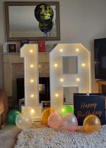 4ft light numbers hire - 4ft, to