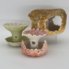 3 Handbuilt Sculptural Porcelain forms by Rosemary Wren, Oxshott Studio Pottery