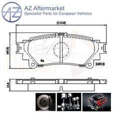 Fits RX Is C GS Prius 1.8 2.5