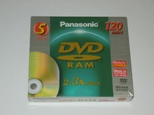 Panasonic DVD-RAM discs 5 in